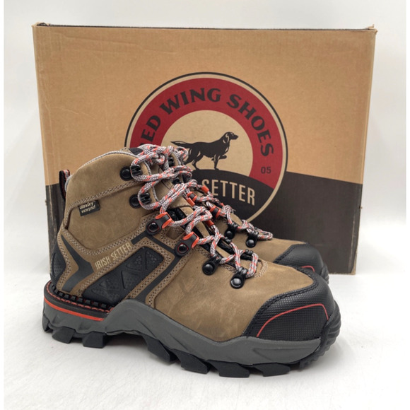 Irish Setter CROSBY 6" 83214 Women's NEW Safety-Toe Work Boot Brown US Size 5B - Picture 1 of 11